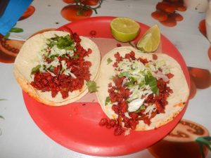 Tacos au chorizo